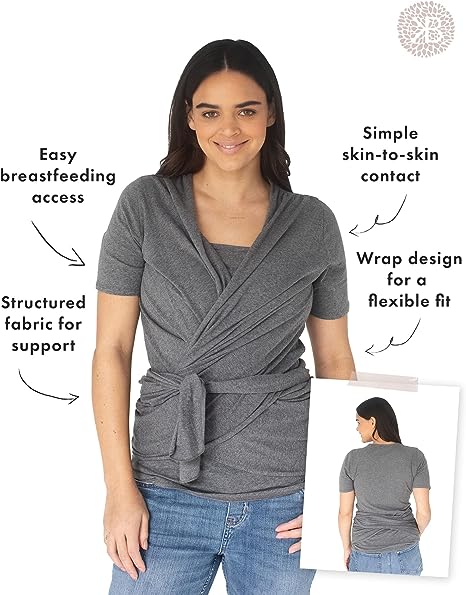 Kindred Bravely Organic Cotton Skin to Skin Wrap Top – Healthy Horizons  Breastfeeding Centers, Inc.