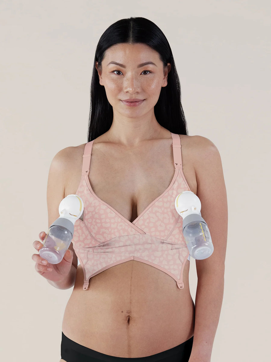 Maternity Organic Cotton Nursing Cami with Built-In Nursing Bra 
