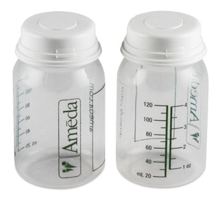 Reusable breast milk bottles for hospital use