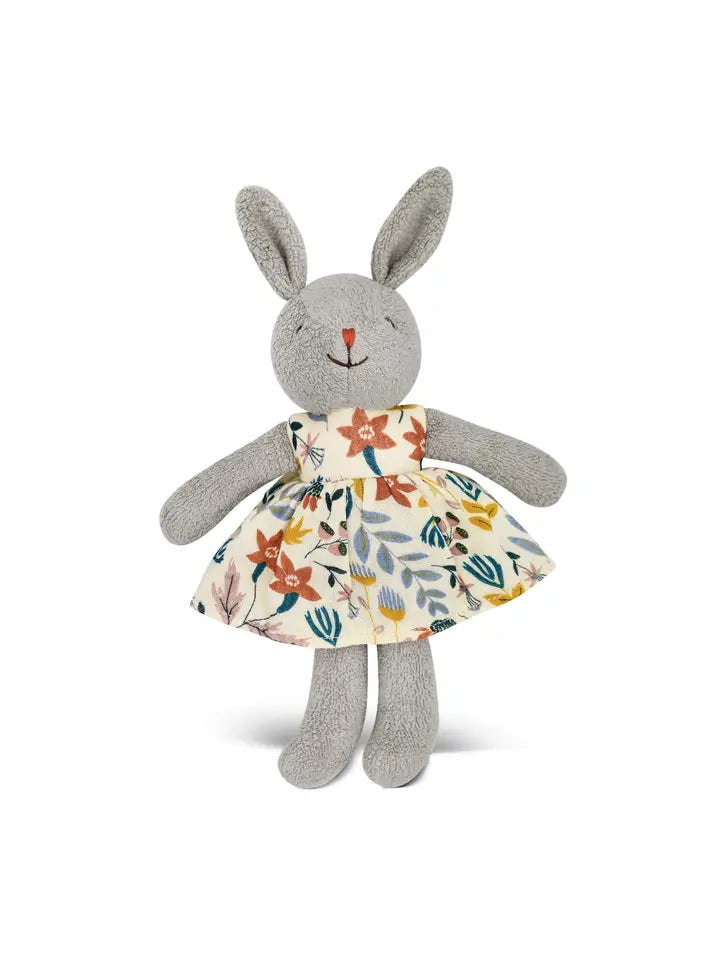 Apple Park Little Bunny Plush earthtone floral