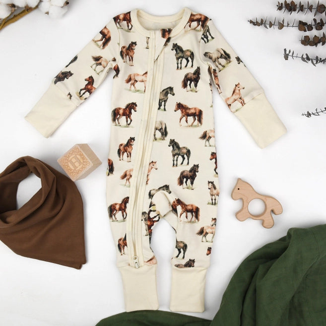 Earthy Organic Cotton 2 Way Zipper Sleeper