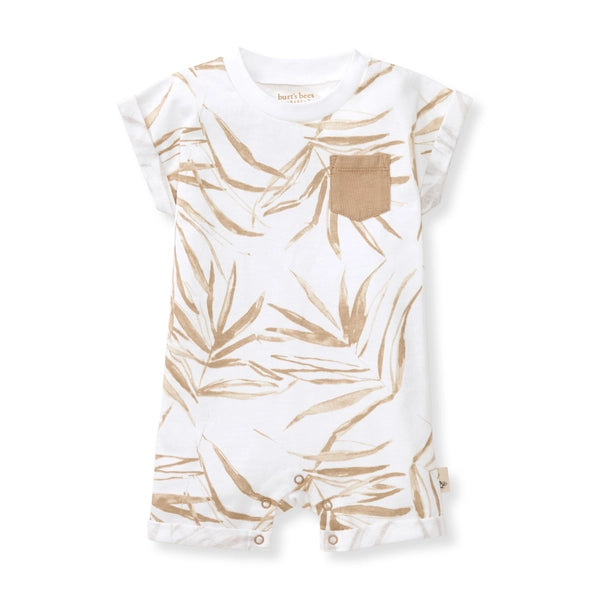 Burt's Bees Baby Shady Palms Organic Romper