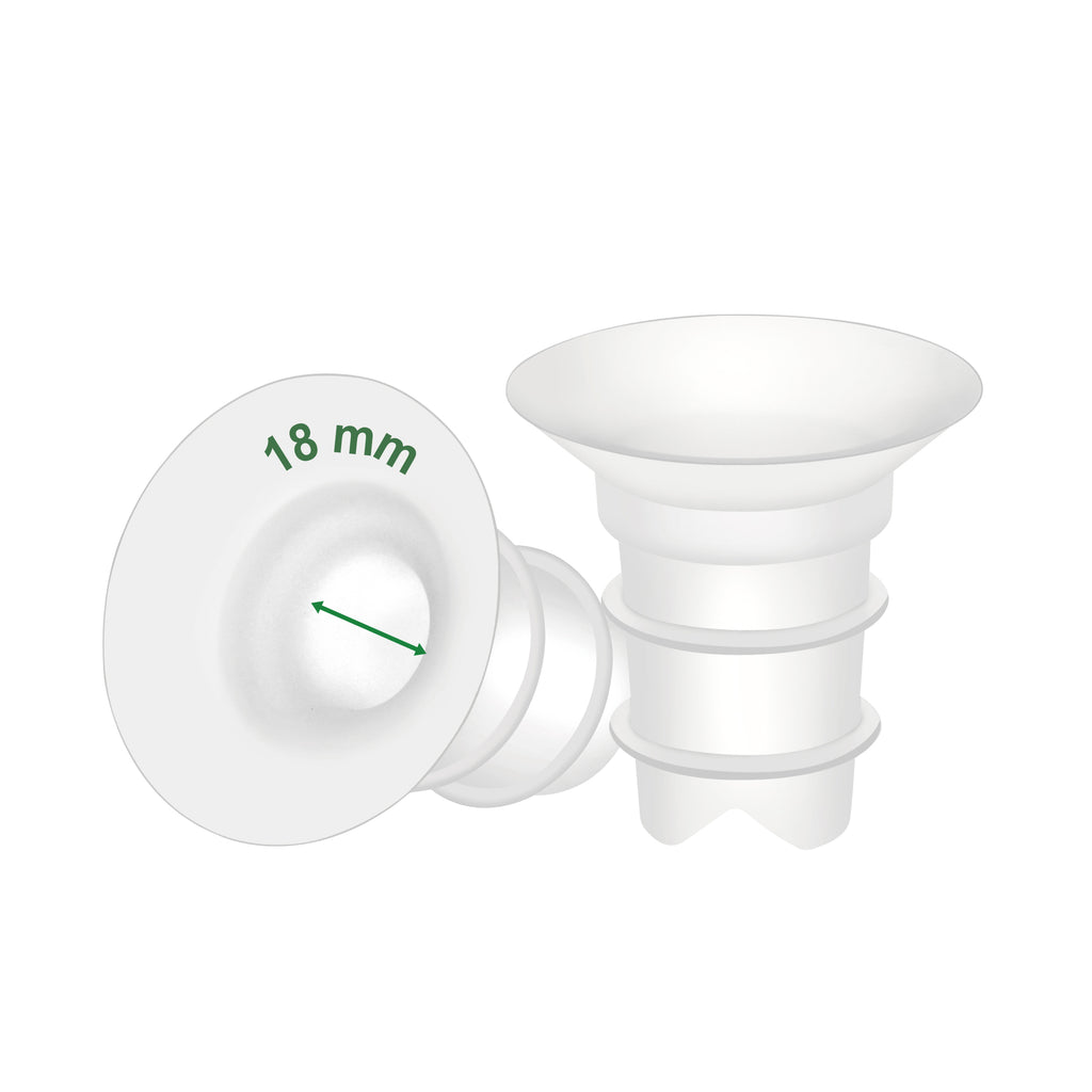 Maymom Flange Inserts Long Plus 2 Pack (Compatible with Spectra, Medela PersonalFit Breast Shields) 18mm