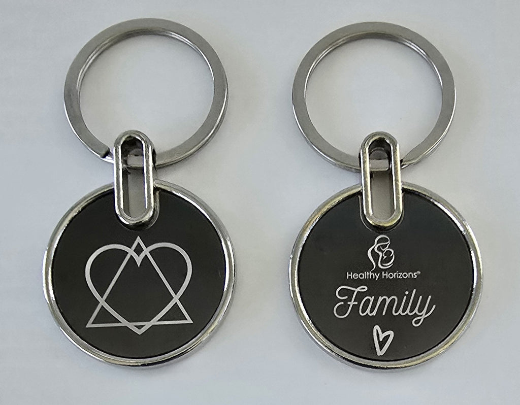 Healthy Horizons Adoption Logo Keychain