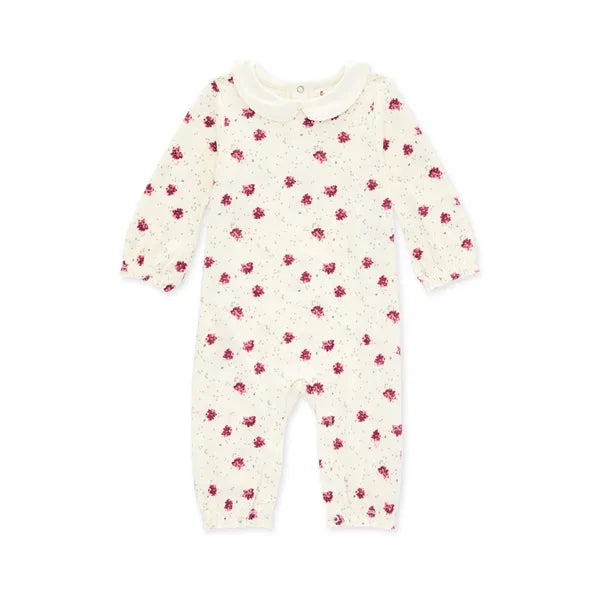 Burt's Bees Ditsy Poinsettia Organic Cotton Jumpsuit