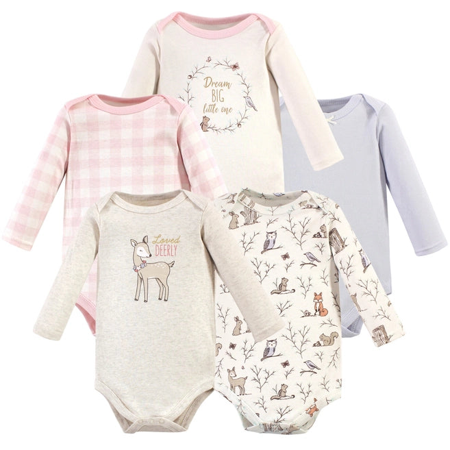 Hudson Baby Cotton Long Sleeve Bodysuits