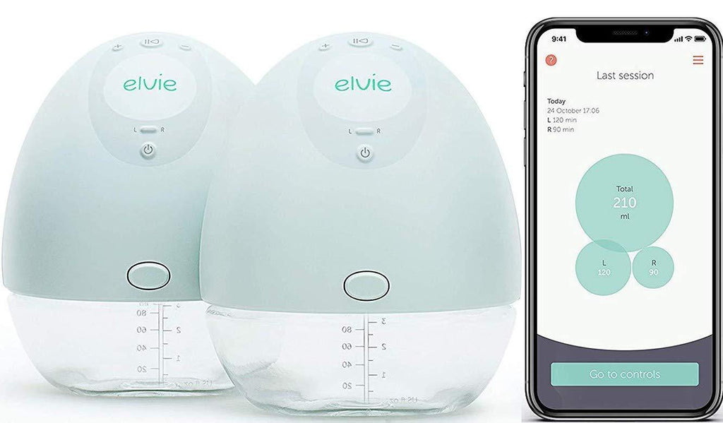 Elvie Breast Pump - Double, Wearable Breast Pump with App - The Smallest,  Quietest Electric Breast Pump - Portable Breast Pumps Hands Free & Discreet