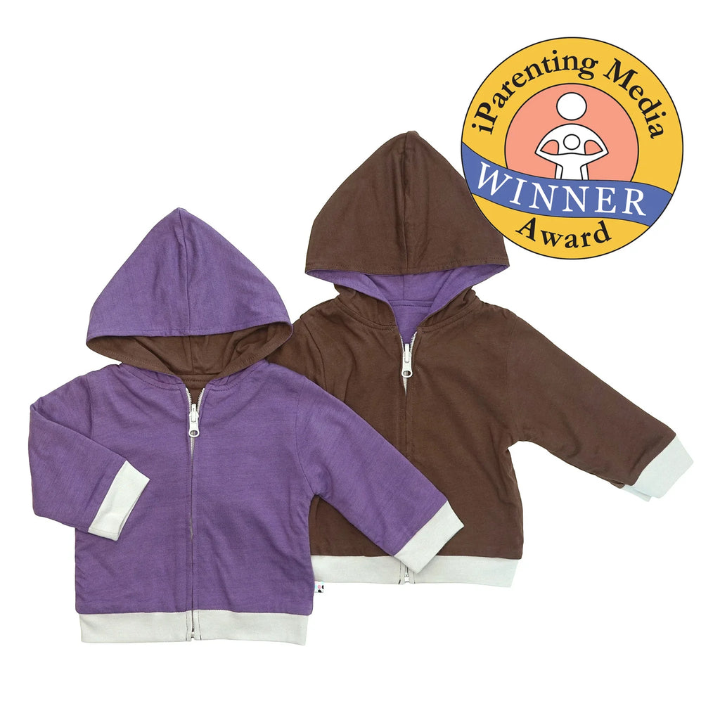 Babysoy Reversible Zipper Hoodie