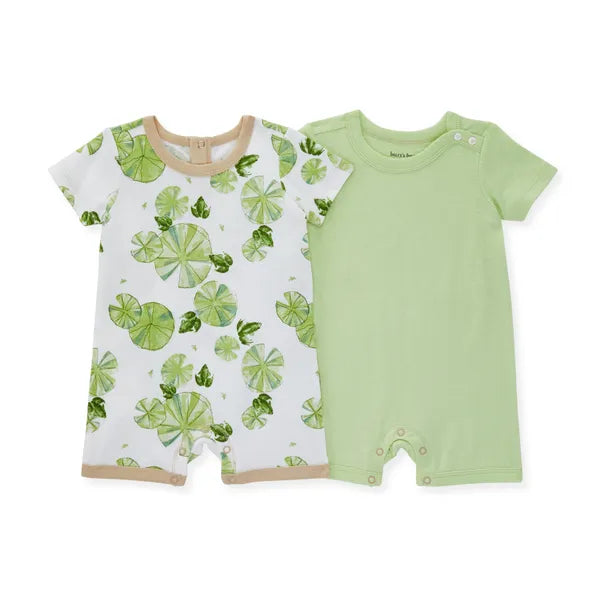 Burt's Bees Baby Froggers Paradise Organic Cotton Romper 2 Pack