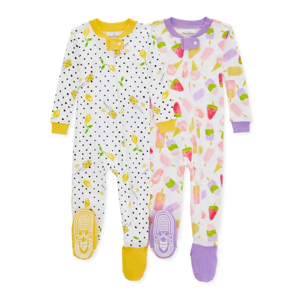  Burt's Bees Baby Baby Girls' Pajamas, Tee and Pant 2