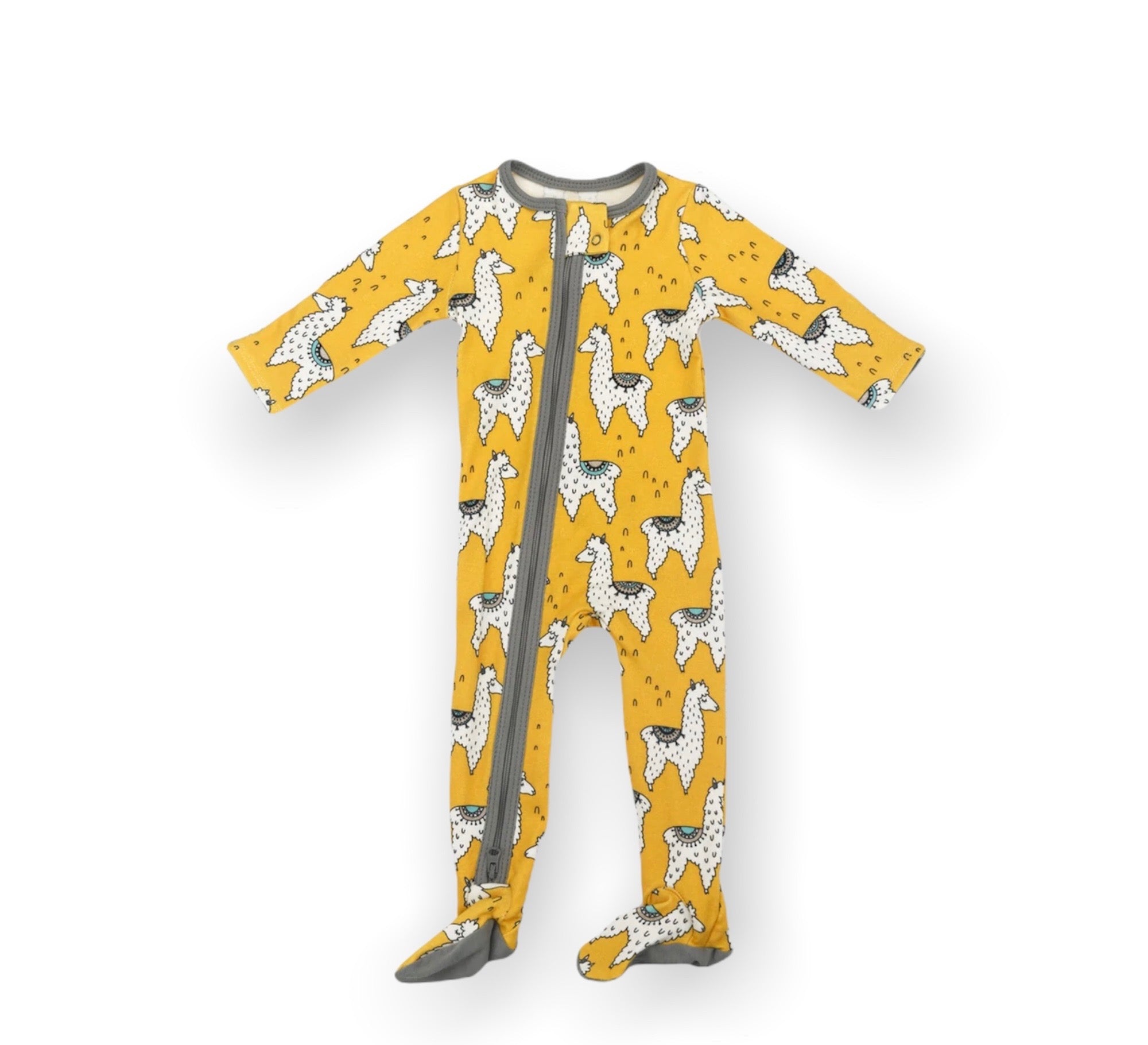 Earthy Organic Cotton 2 Way Zipper Footed Baby Pajamas 