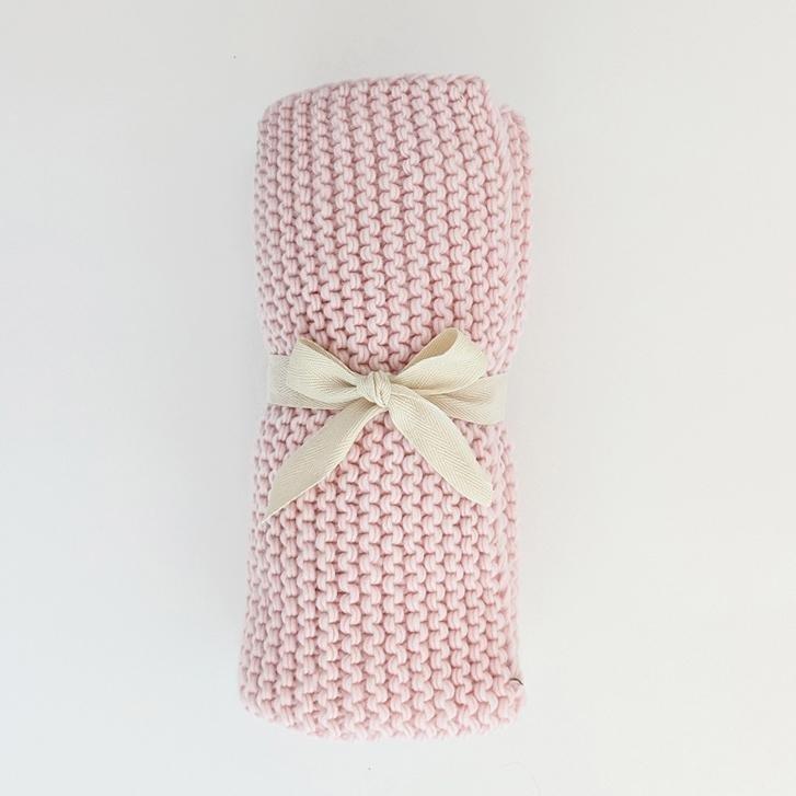 Huggalugs Garter Stitch Knit Blanket